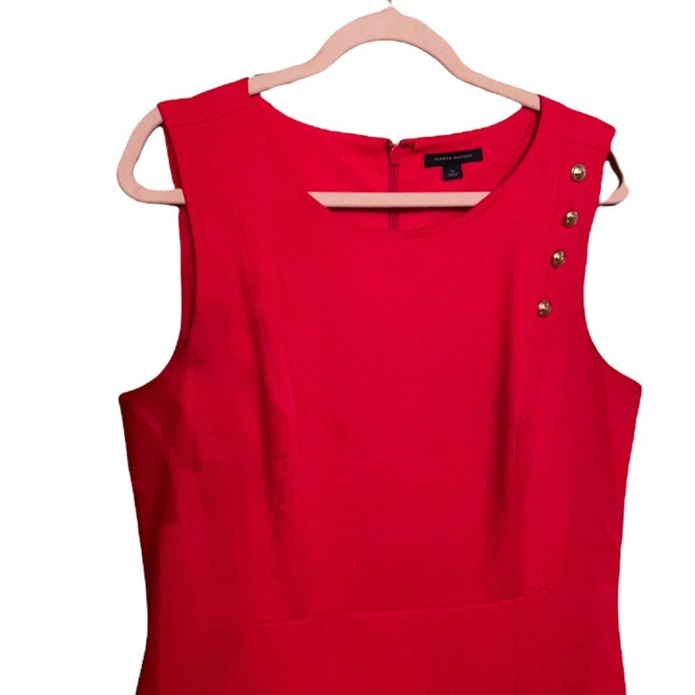 Tommy Hilfiger red dress 16 - Picture 2 of 5
